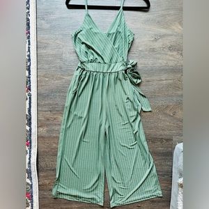 Kaileigh Rica Knit Crop Jumpsuit